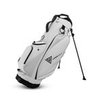 VIPERGOLF Tour Master 4-Way Top Dividers with 5 Pockets Golf Stand Bag, Adjustable Single Shoulder Strap with Matching Rain Hood (White)