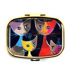 Fridolin 18279 Rosina Wachtmeister 5.1 x 3.6 x 1.8 cm Multi-Coloured Metal Pill Box