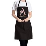 PB TECH Personalised Apron Baking Gift Customisable Initial With Name Gift For BBQ Grill Cook kitchen cooking Apron