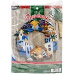 Bucilla Town of Bethlehem Wreath Felt Applique Kit, Multi-Colour, 29.84 x 22.86 x 4.57 cm