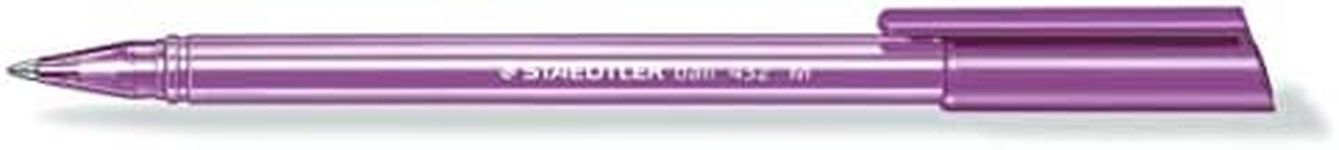 Staedtler Stick Ice 432 Medium Ballpoint Pen, Purple (Pack of 10)