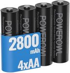 POWEROWL 4 PCS AA Rechargeable Batt