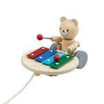 PlanToys Pull-Along Musical Bear (5271)