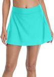 beautyin Ladies Swin Skirt Bathing Suit Bottom Skorted Tankini Bottom Aqua Green