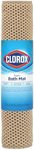 Clorox by Duck Brand Cushioned Foam Bathtub Mat, Non Slip Bath Mat with Suction Cups for Comfort and Safety, 17" x 36", Taupe