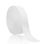 BornFeel Cotton Tape 25mm 45m Bunting Tape Natural White/Black/White Herringbone Roll Tape for Sewing Dressmaking Craft Apron 17 Options to Choose from (White)