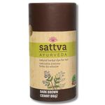 Sattva Ayurveda Natural Herbal Dye Hair Dark Brown Colour For Men & Women, (150 g) Damage Free & Long Lasting