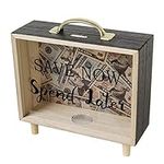 Sweet FanMuLin Shadow Box Frame, Wooden Money Box, Wedding Wood Bank (Save Now Spend Later)
