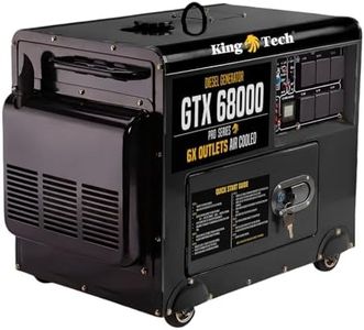 King Tech Diesel Generator Single Phase 8.4kw Rated Diesel 6kw 13hp Portable GTX68000