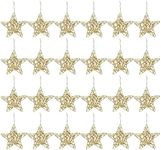 Juvale 24 Pack Gold Star Ornaments 