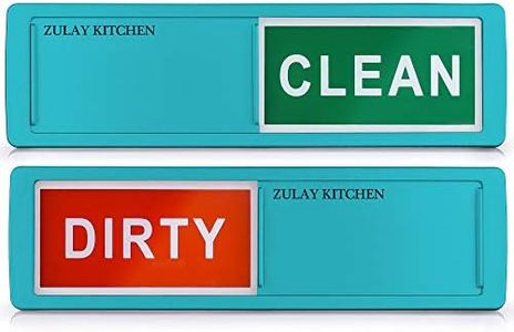 Zulay Dishwasher Clean Dirty Magnet Sign - Strong Clean Dirty Dishwasher Magnet for Stainless Steel & Other Magnetic Surfaces - Easy to Read Clean Dirty Magnet for Dishwasher (Light Blue)