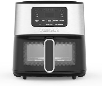 Cuisinart Air Fryer Oven, 6-Qt Basket Stainless Steel Air Fryer, Kitchen Dishwasher-Safe Parts with 5 Presets Roast, Bake, Broil, Air Fry and Keep Warm, Quick & Easy Electric Fryer (AIR-200C)