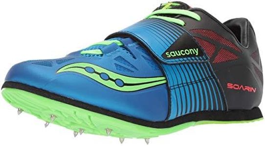 Saucony mens Soarin J2 Track Shoe, Blue/Slime, 11.5 US