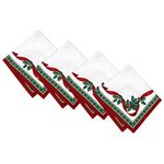 Elrene Home Fashions Villeroy & Boch Toy's Delight Christmas Napkins, Holiday Dinner Napkins, 17 Inches x 17 Inches, Set of 4