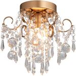 Q&S Mini Chandelier Crystal Ceiling