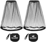 Mosquito Net Hat, 2-pack Mosquito Head Net Mesh for Outdoors Bug Net for Head Hiking Hats with Netting for Men Women