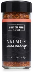 Fulton Fish Market Salmon Seasoning - Sweet & Smoky Custom Spice Blend for Perfect Grilled Salmon and Fish - 2.5oz