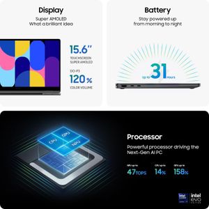 Samsung Galaxy Book5 360 15.6" Laptop – 16GB RAM, 256GB SSD
