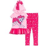 My Little Pony Pinkie Pie Little Girls Cosplay T-Shirt and Leggings 4