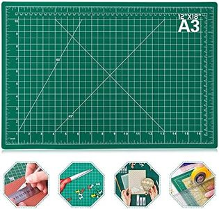 anezus Self Healing Sewing Mat, 12inch x 18inch Rotary Cutting Mat Double Sided 5-Ply Craft Cutting Board for Sewing Crafts Hobby Fabric Precision Scrapbooking Project