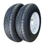 Tenaci Trailer Wheel & Tire Assembly | ST175/80R13 Tenaci Haida HD825 Radial S/T Trailer Tire 91/87L on 13X4.5 5X114.3/5X4.5 40mm ET Rim | Premium All-Season Tires and Wheels PRE-MOUNTED (SET of 2)