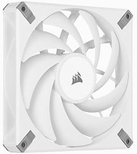 CORSAIR AF140 Elite, High-Performance 140mm PWM Fluid Dynamic Bearing Fan with AirGuide Technology (Low-Noise, Zero RPM Mode Support) Single Pack - White