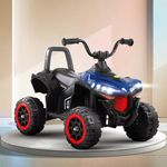 Baybee Monstro ATV Battery Operated Electric Bike for Kids | Rechargeable Ride on Baby Big Bikes with Light, USB & Music | Beach ATV Bike | Electric Bike for Kids 2 to 5 Year Boys Girls (Blue)