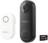 REOLINK Video Doorbell Camera with 256GB microSD Card Bundle, Wired Video Doorbell, 5Ghz/2.4Ghz WiFi, 256GB SD Card for Local Storage, Chime Included