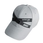 Fabric of the Universe Triangle Logo Techwear Japanese Streetwear Baseball Cap, Grey B-Type 05r