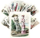 Vintage PostCards 24 pcs Victorian Fashion Vintage Magazine Illustration