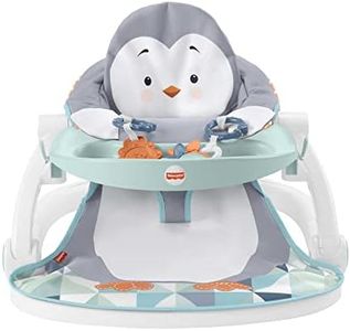 Fisher-Price siège d'activités Pliable, siège de Sol Portable pour bébé avec 2 Jouets d'éveil et Plateau Amovible, jusqu'à 11,3 kg, HBF27