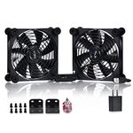 SCCCF Dual 140mm USB Speed Control Fan, 5V Portable Cooling Fan for Flat-Screen TV Receiver Router DVR PlayStation Xbox Computer Cabinet Cooler