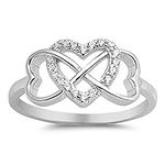 Double Heart Infinity Knot Promise 