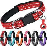 AUAUY Reflective Nylon Dog Collars,