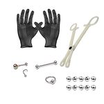 18-piece Piercing Kit - Retail Ready Packaging - Pierce Ears, Nose, Tongue and Belly - Everything Included for Professional Results - PK011