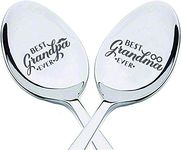 Birthday Gift for Nana and Papa | Christmas Gifts for Grandparents | Wedding Day Present for Grandma and Grandpa | Thanksgiving Gifts for Grandparents | Cool Spoon Gifts from Children Kids - 7 Inches