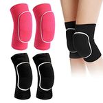 2 Pcs Volleyball Knee Pads Soft Breathable Sponge Knee Pads Men and Women Youth Volleyball Thick Foam Pads, Volleyball Basketball Football Dance Exercise Rock Climbing and Other Sports Knee Pads (Medium)