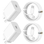 iPhone Fast Chargers, (2-Pack) 20W 