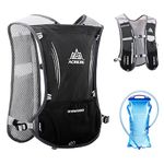 TRIWONDER Hydration Backpack Hydration Vest Hydration Pack Running Vest for Outdoor Trail Marathon Hiking (Black - with a 1.5L Water Bladder)