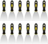 ZEONHAK 12 PCS 3 Inches Putty Knife, Heavy Duty Putty Knife Scraper, Spackle Knife for Drywall Finishing, Plaster Scraping, Patching and Painting, Decals, and Wallpaper