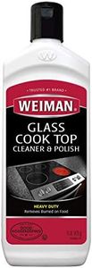 Weiman Glass Cooktop Heavy Duty Cleaner & Polish - Shines and Protects Glass/Ceramic Smooth Top Ranges with its Gentle Formula - 15 Oz.