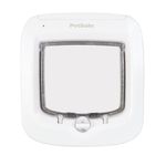 PetSafe Microchip Cat Flap, Battery Powered Pet Door, 4-Way Locking and Easy Installation, White: 1