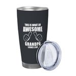 Funny Grandpa Coffee Tumbler Stainless Steel Vacuum Insulated Coffee Mug Cup Travel Mug for Home Office Travel Party Gifts 20 OZ…