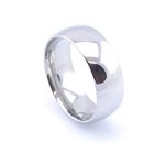 Vault 101 Limited Men's Women's Stainless Steel High Polished Wedding Band Ring (8mm Wide - Size Z)