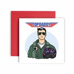 Huxters Birthday Cards for Men - Top Daddy Birthday Card for him - Funny Fathers Day Card for Daddy Fun Happy Birthday - 14.8cm (Daddy)