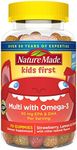 Nature Made First Multivitamin with Omega-3, Vitamins and Minerals for Nutritional Support, 70 Kids Gummies