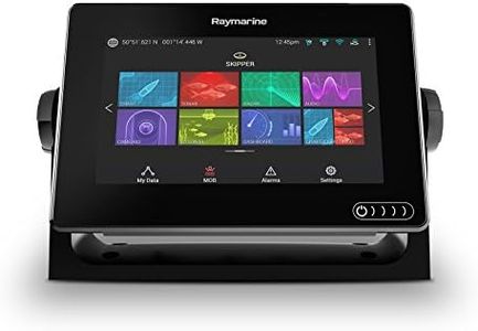 Raymarine Axiom 7 Fish Finder with Built in GPS, WiFi, Chirp Sonar and Downvision with Transducer and Navionics+, 7" (E70364-02-NAG)