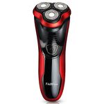 FARI Rotary Electric Shaver, Wet & Dry Rechargeable USB Charging Electric Shaving Razor for Men, Black