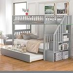Merax Twin Over Twin Bunk Bed with 
