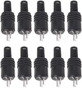 10 Pcs 2 Pin DIN Speaker Plug 2-Pin Plug HiFi Loudspeaker Cable Solder Connector #Aug.26